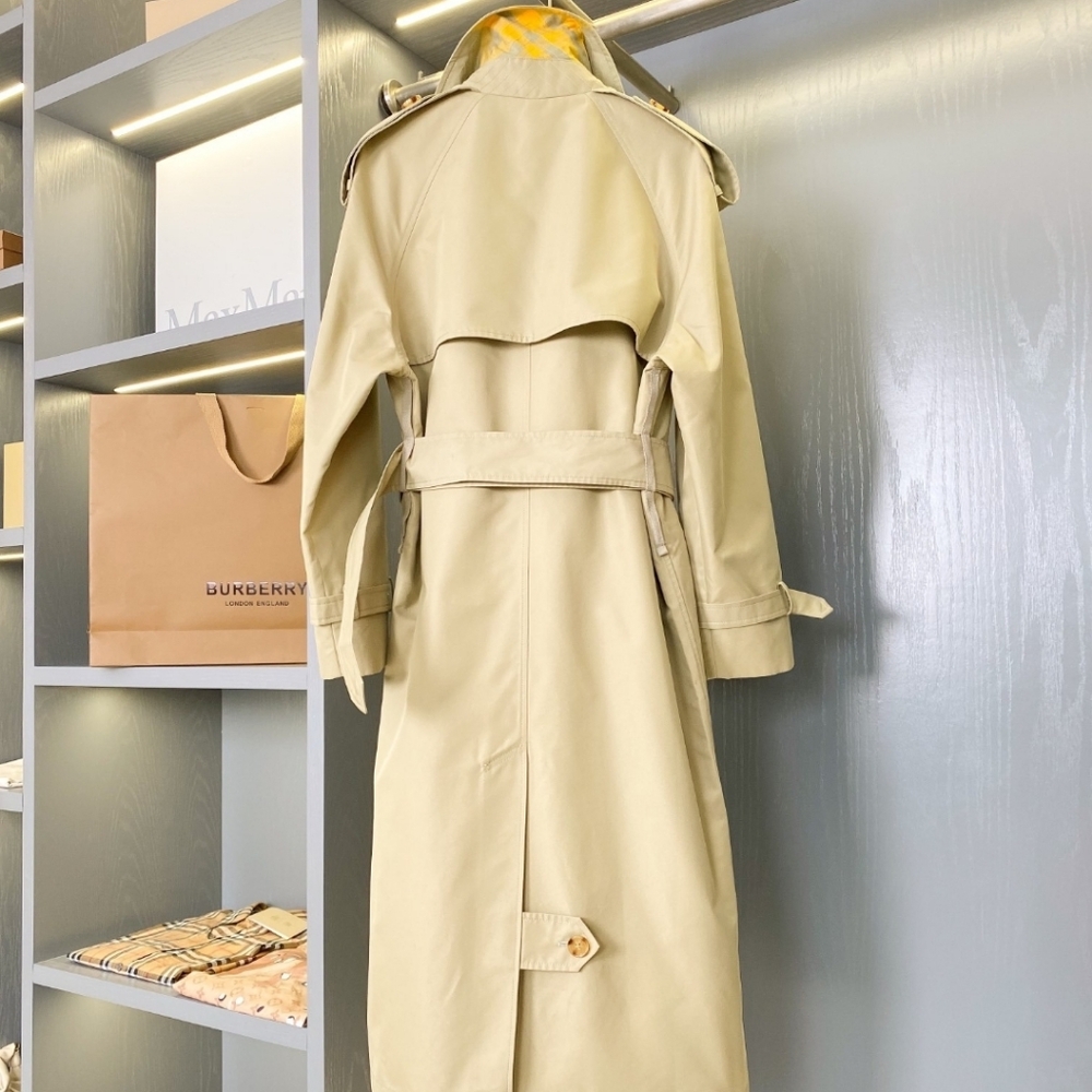 Burberry Trench Coat Khaki Oversized UK 10 US 8 - Never Worn - Picture 17 of 17